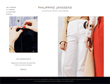 Tablet Screenshot of philippinejanssens.com